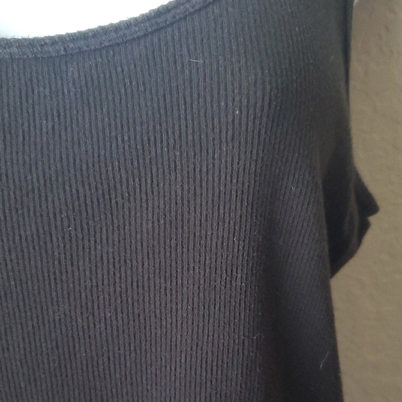 VTG XL Hanes Women's Black Ribbed Tank Top - Picture 3 of 4
